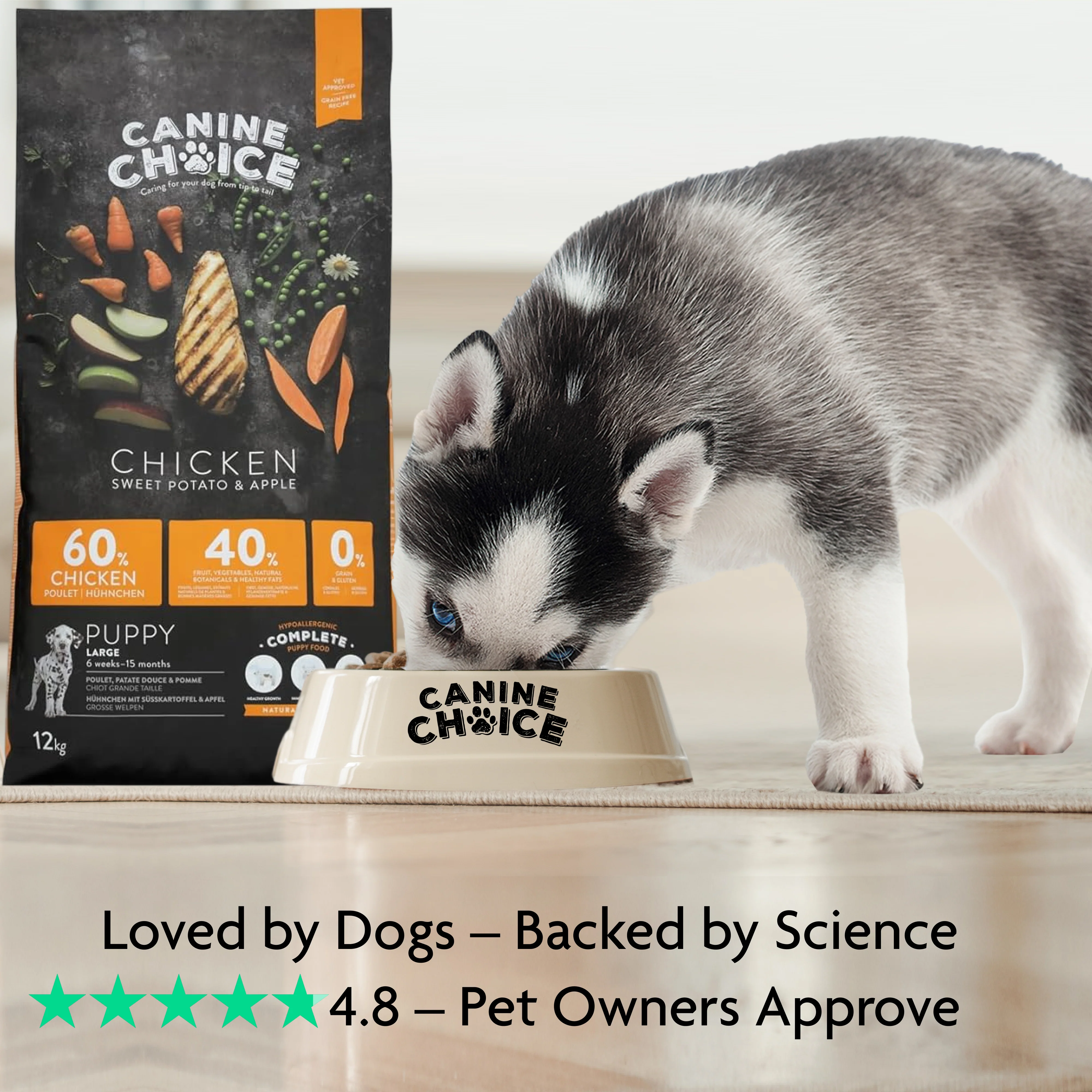 Canine Choice Grain-Free Large Puppy Dry Dog Food – Chicken | 12kg - Image 5