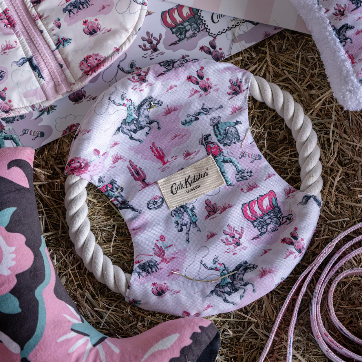 Cath Kidston Cowgirl Rope Frisbee Dog Toy - Image 3