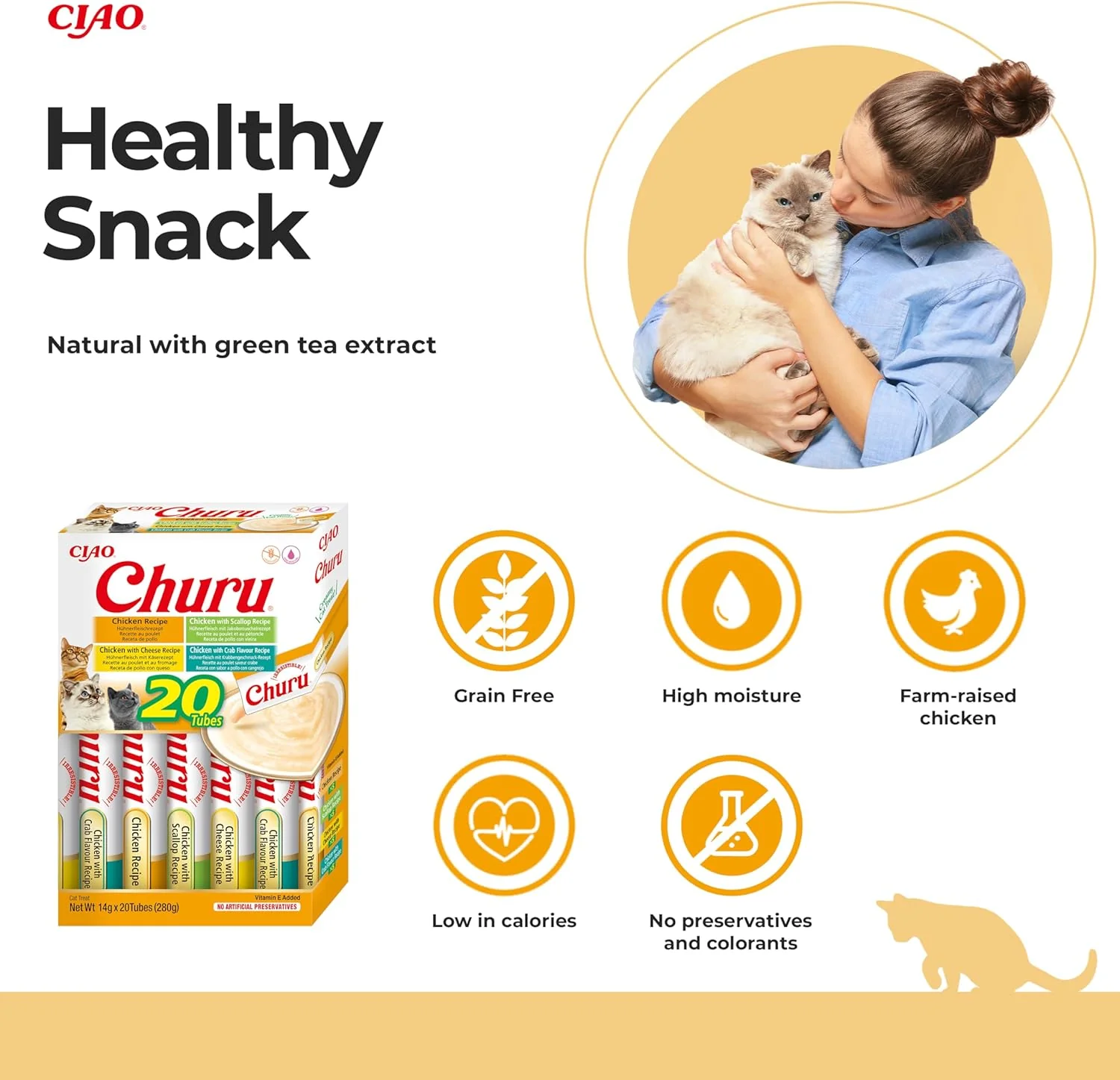 Ciao Churu 20 Pack Box Cat Treat - Chicken Variety - Image 2