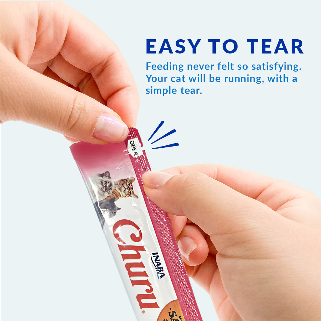Ciao Churu 4 Pack Cat Treat - Salmon with Chicken Recipe - Image 3