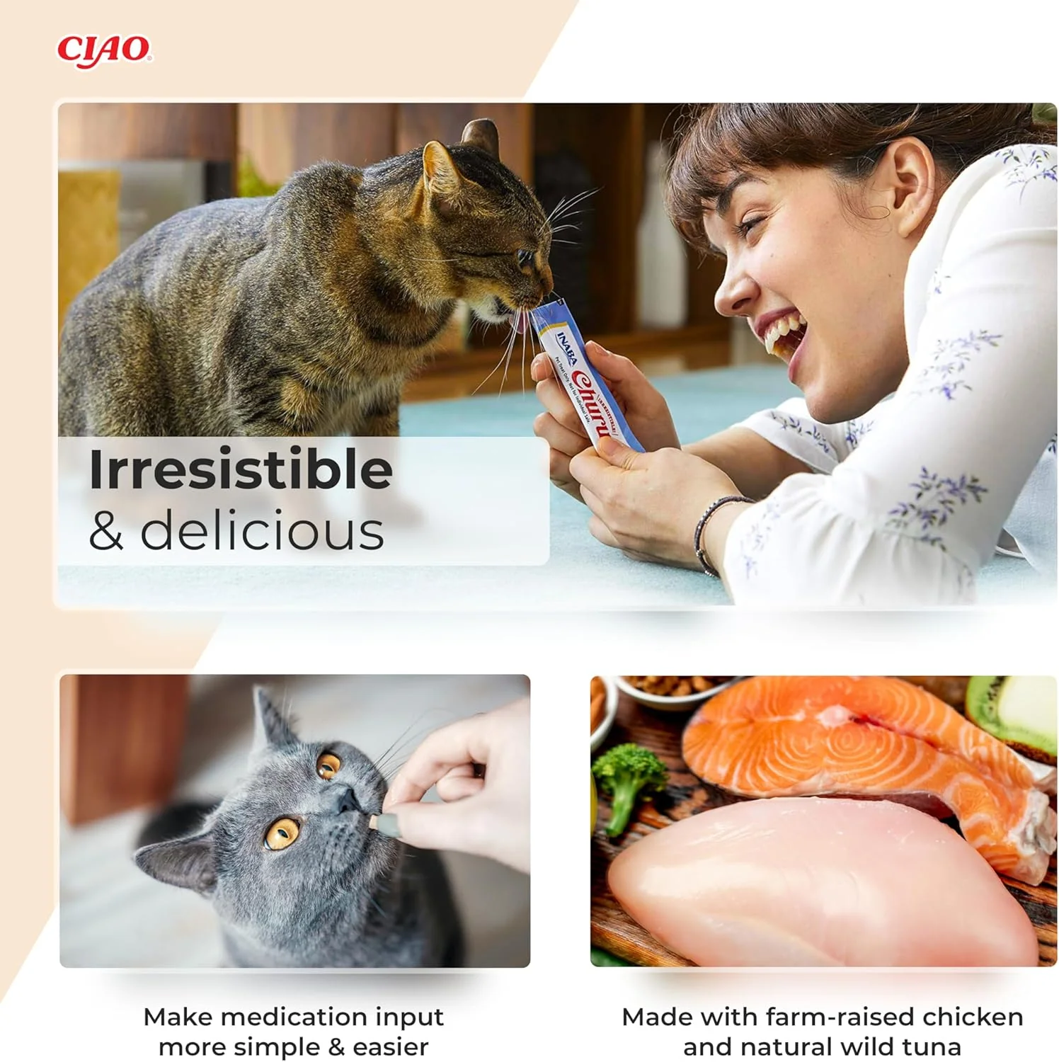 Ciao Churu 4 Pack Cat Treat - Tuna Recipe - Image 3