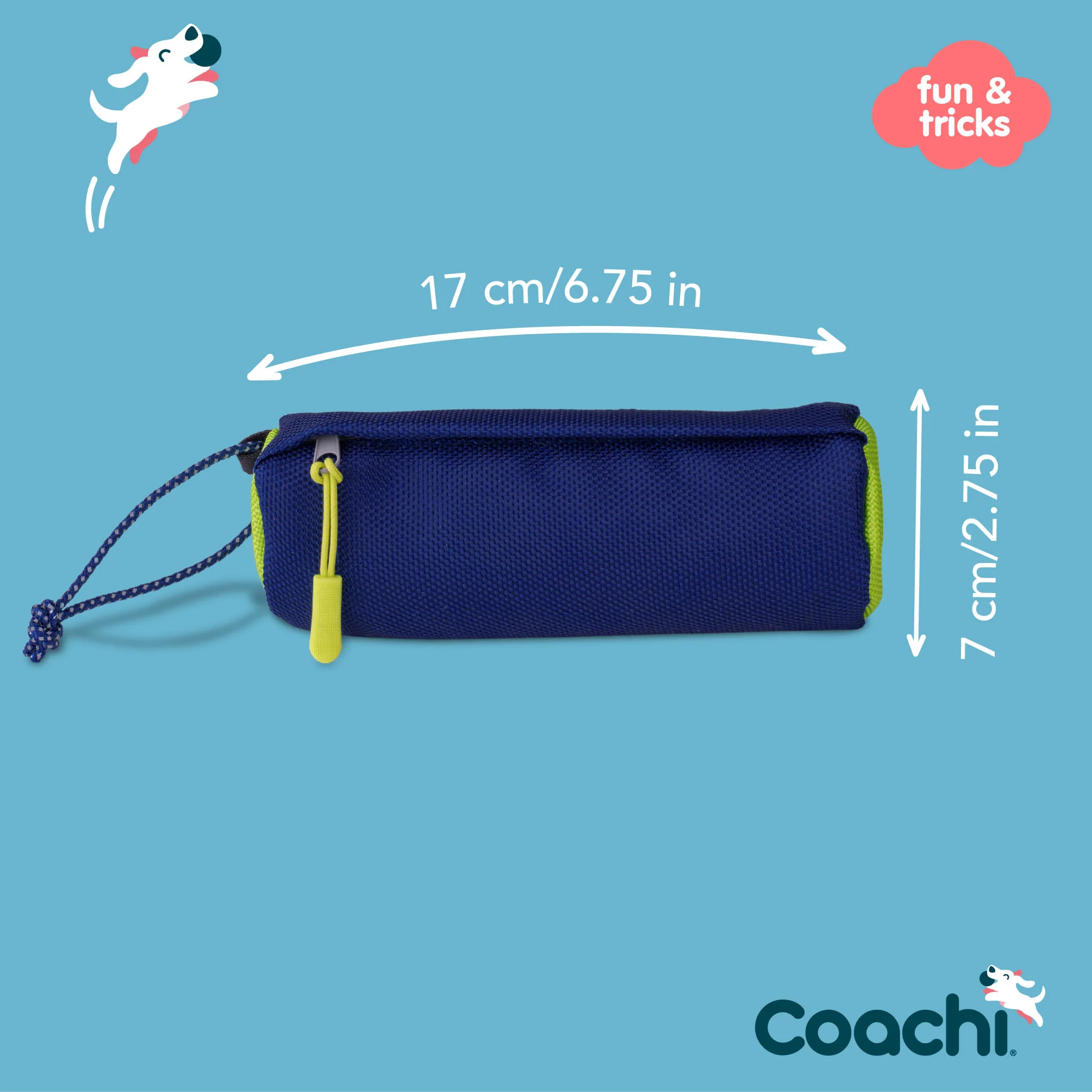 Coachi Fetch & Reward for Dogs - Navy & Lime - Image 6