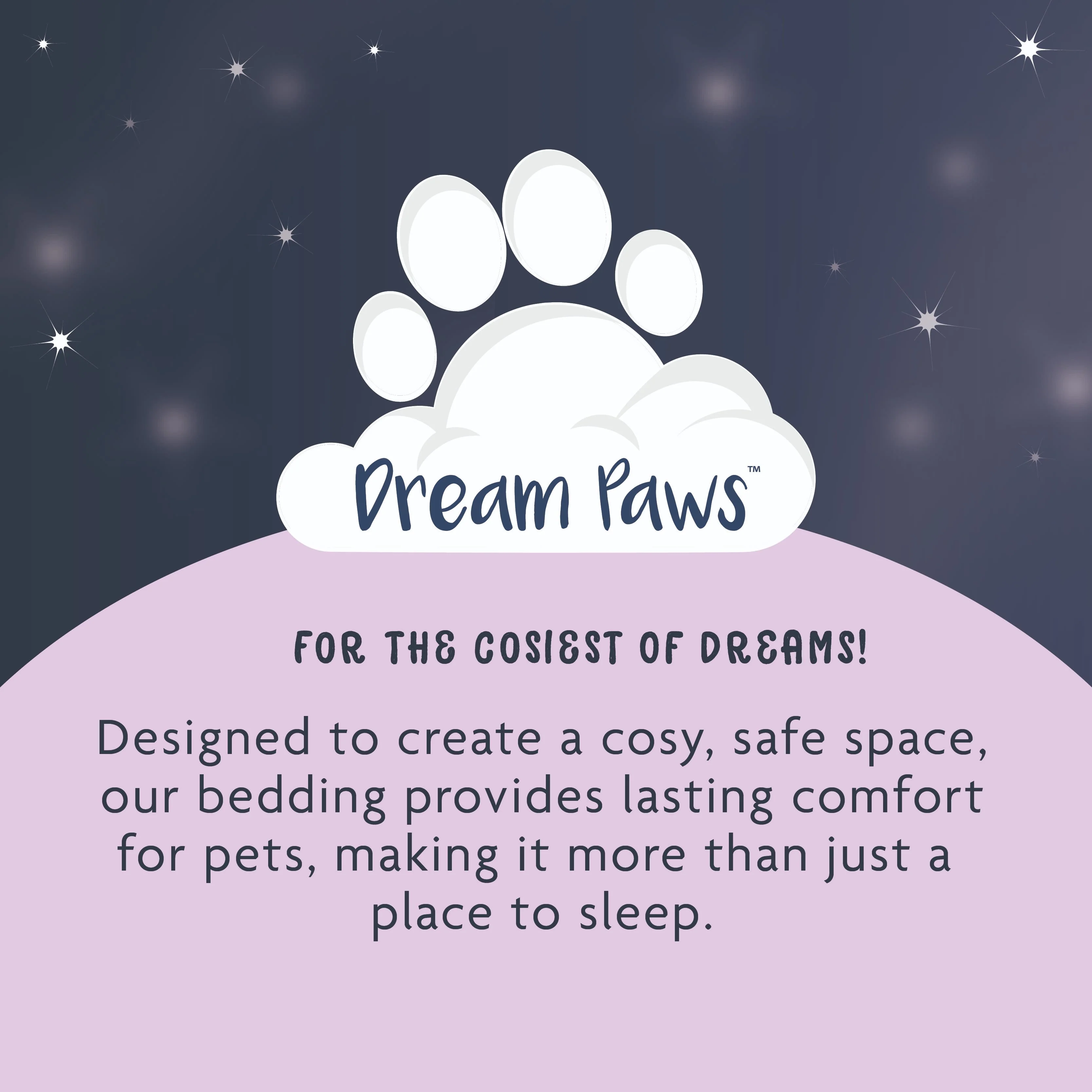 Dream Paws Grey Oval Velvet Dog Bed - Image 6