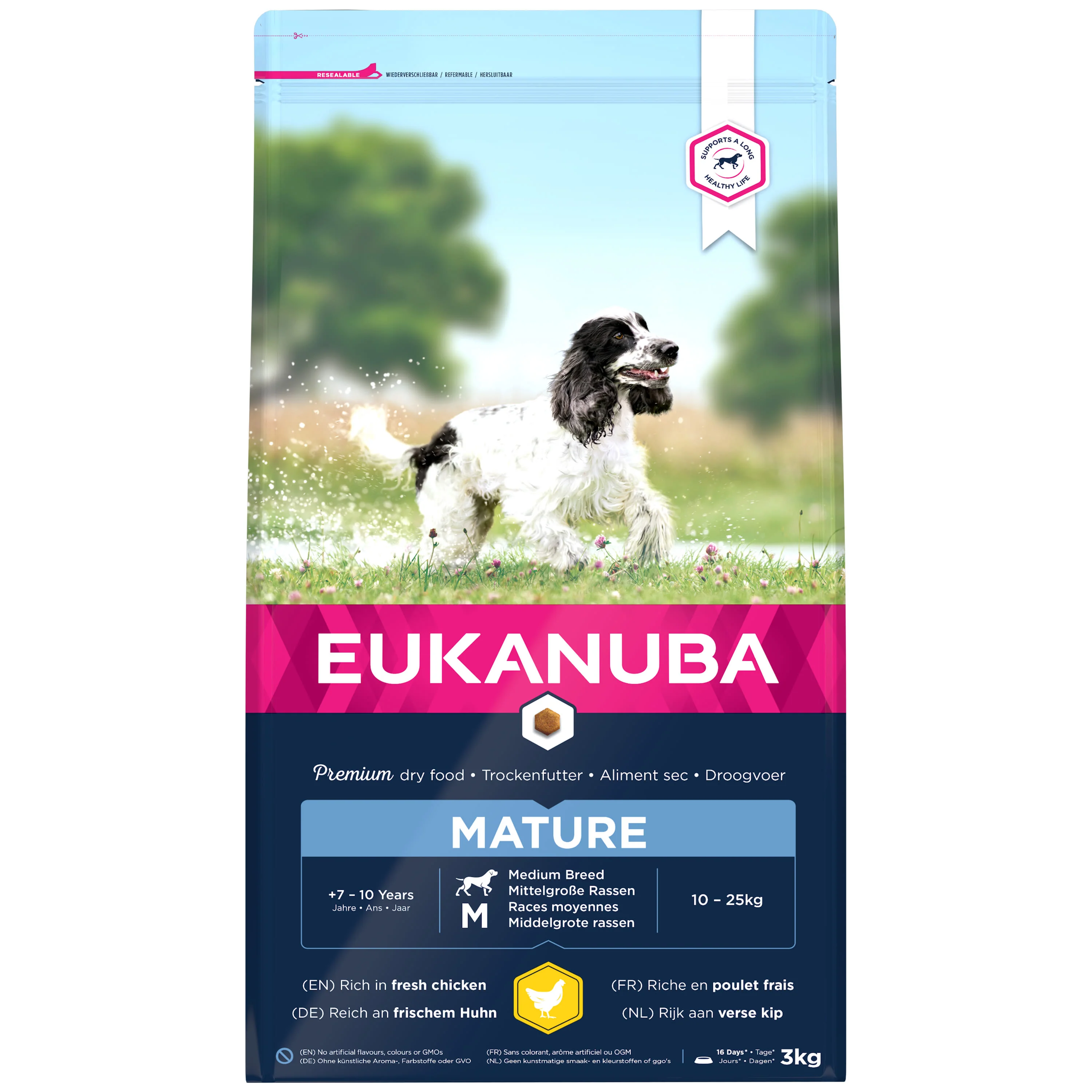 Eukanuba Thriving Mature Medium Breed Adult Dry Dog Food - Chicken - Image 2
