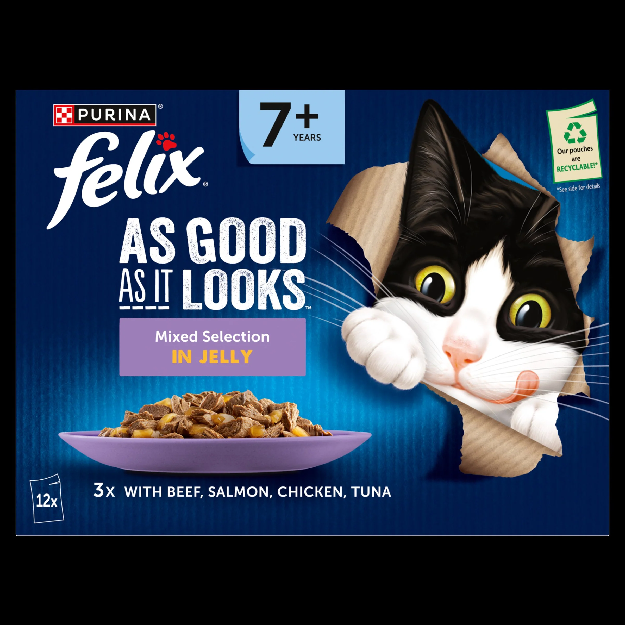 Felix As Good As it Looks Senior 7+ Mixed in Jelly Wet Cat Food - Image 21