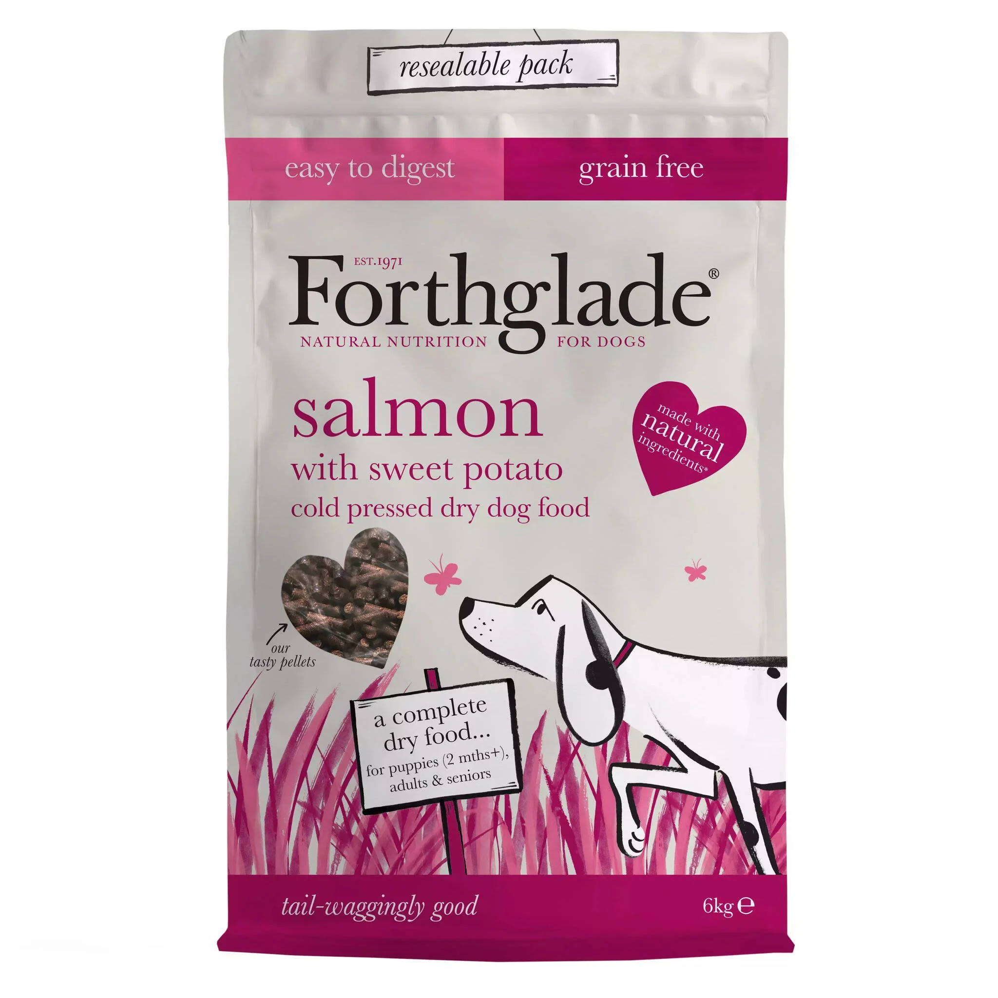 Forthglade Complete Natural Cold Pressed Dry Dog Food - Salmon with Sweet Potato - Image 18