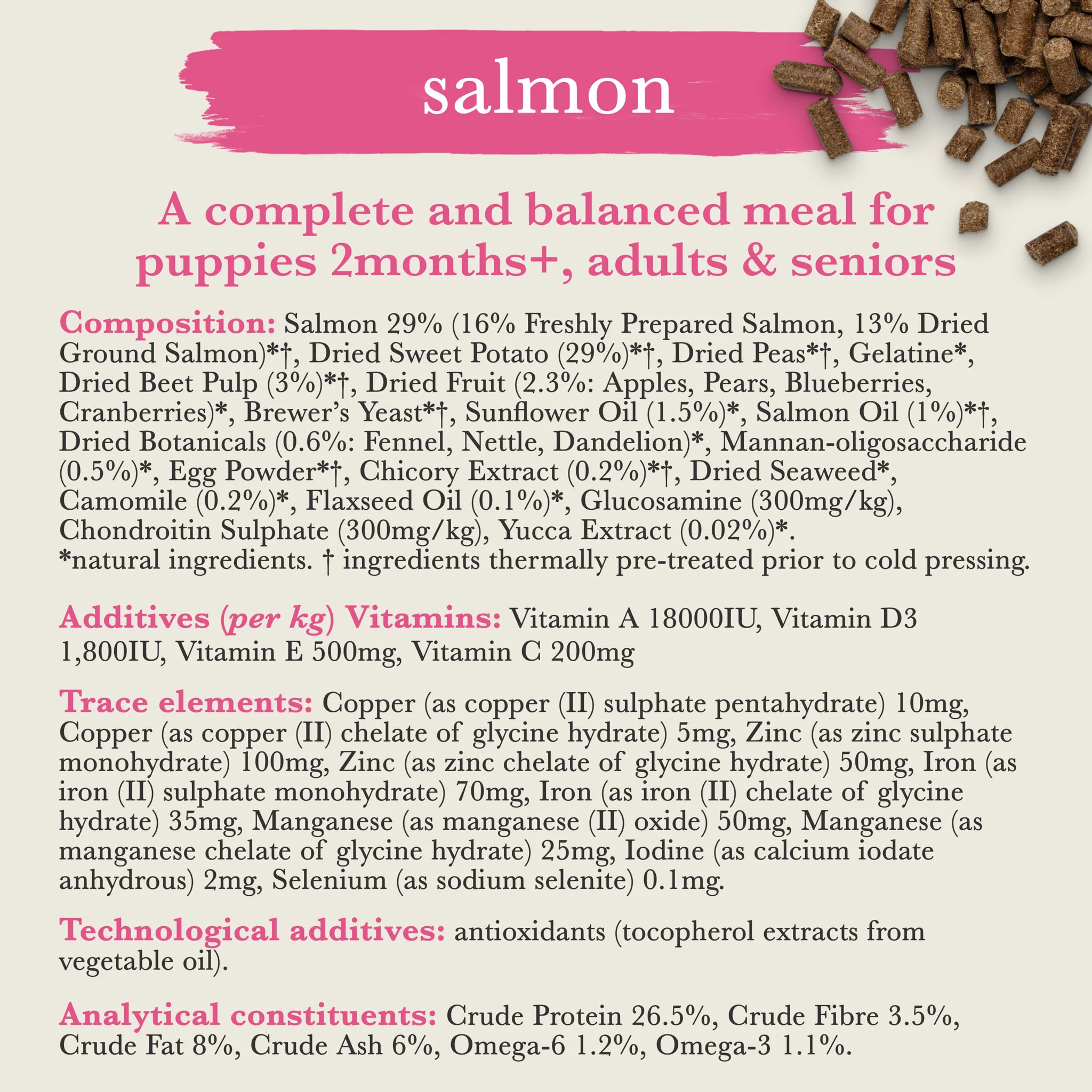 Forthglade Complete Natural Cold Pressed Dry Dog Food - Salmon with Sweet Potato - Image 6