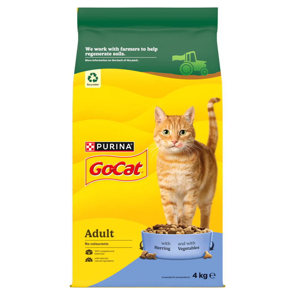 Go-Cat Adult Dry Cat Food - Herring & Vegetable - Image 3