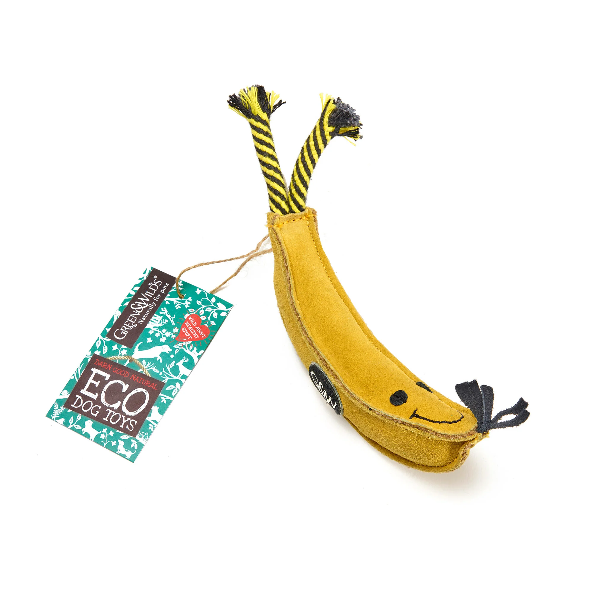 Green & Wilds Barry the Banana Dog Toy