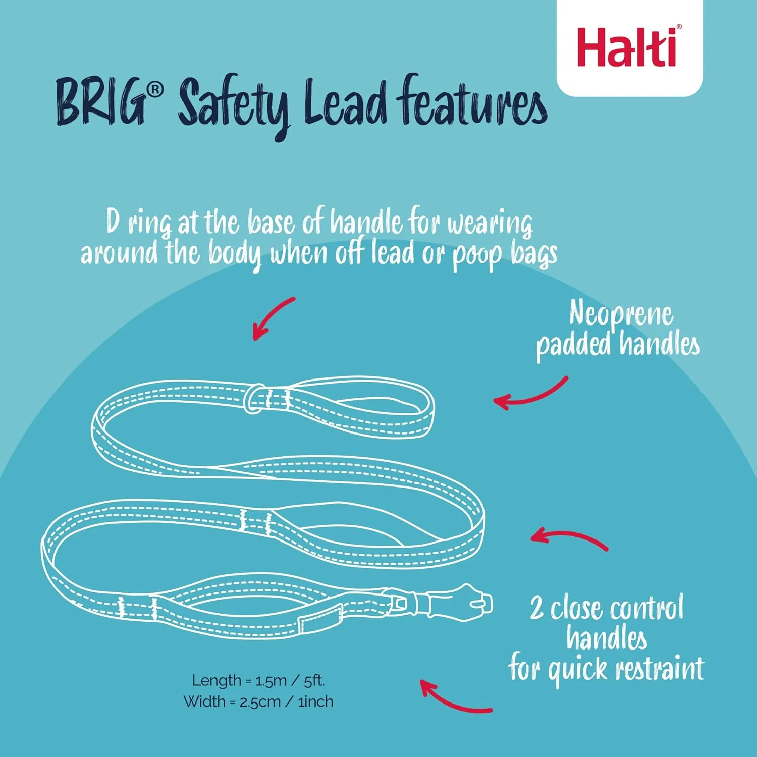 Halti BRIG Safety Dog Lead Black - Image 6