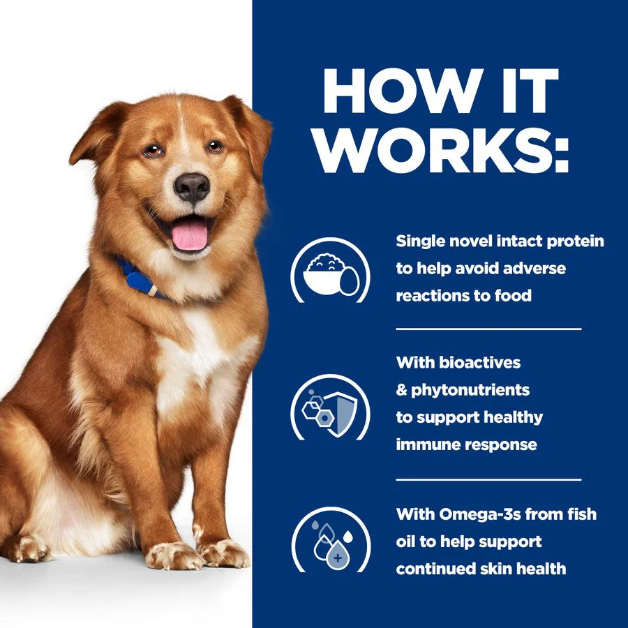 Hill's Prescription Diet Derm Complete Skin Care and Food Sensitivities Adult/Senior Dry Dog Food - Original - Image 6