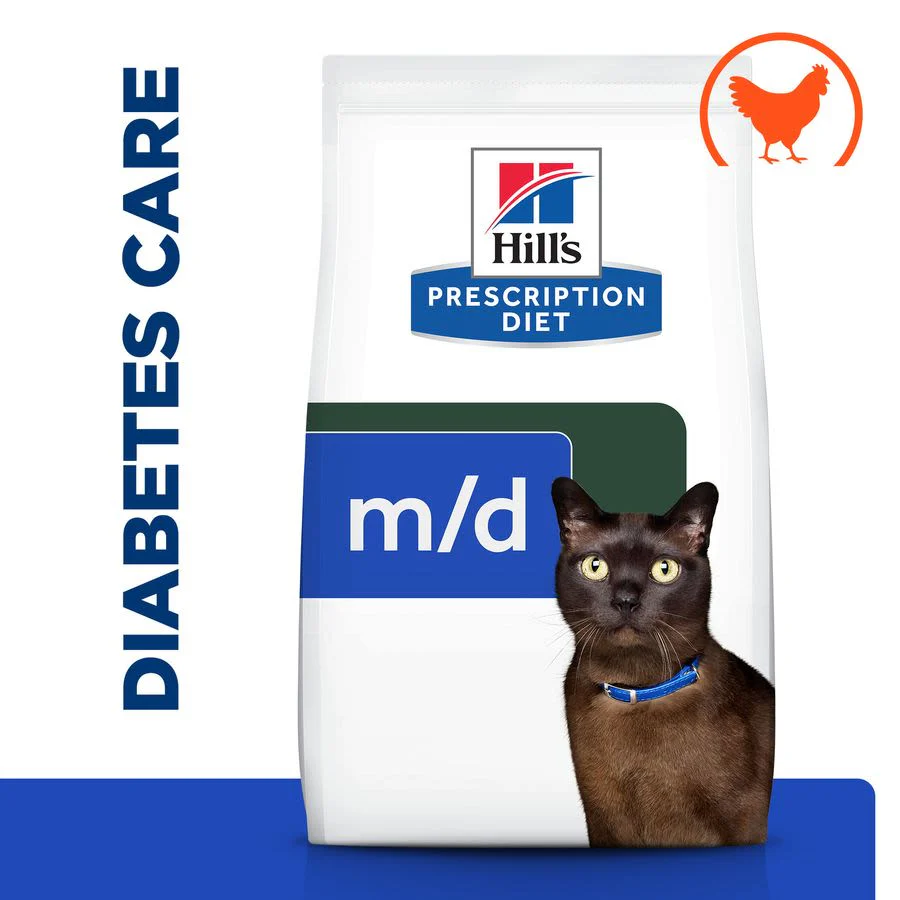 Hill's Prescription Diet m/d Diabetes Care Adult/Senior Dry Cat Food with Chicken - Image 2