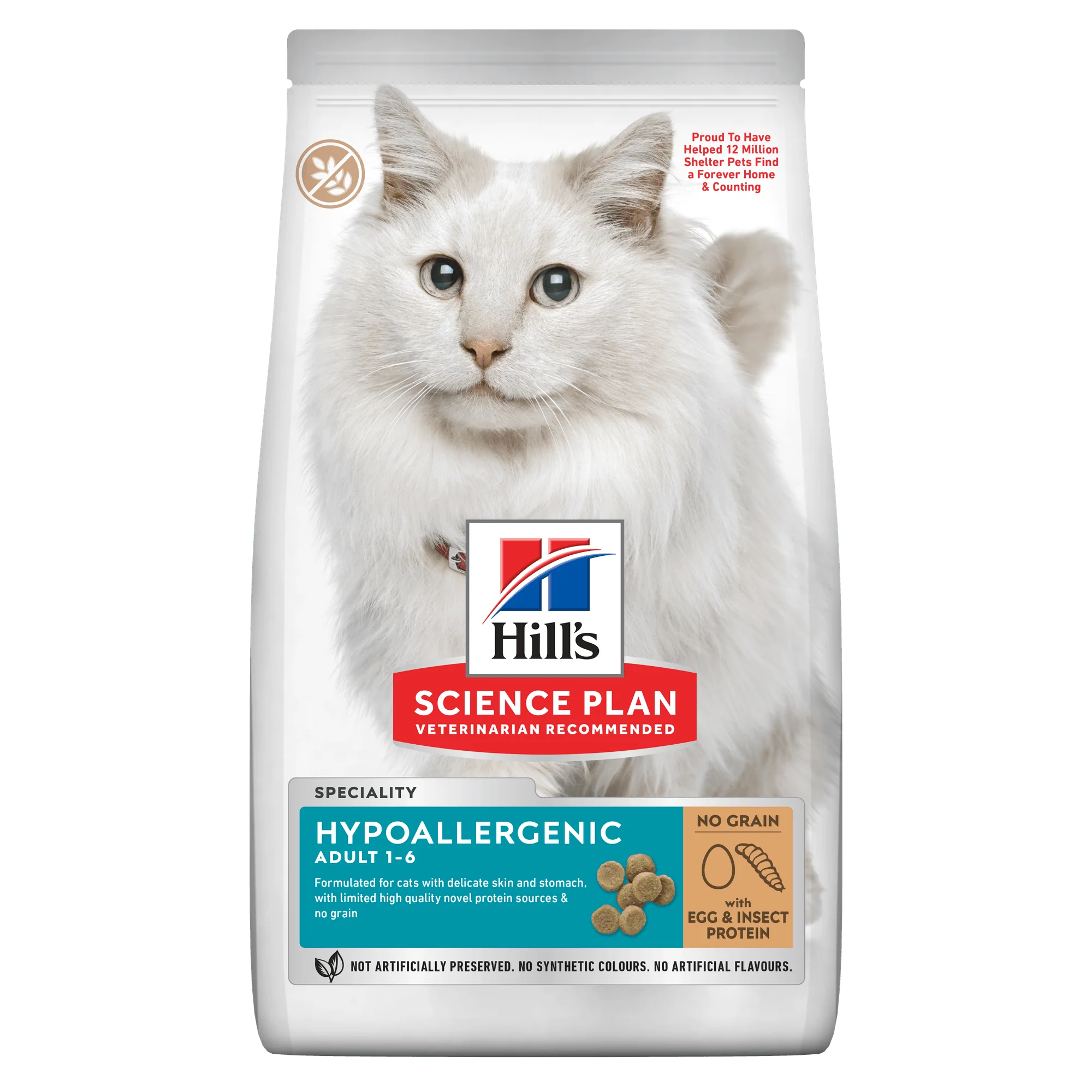 Hill's Science Plan Hypoallergenic Insect & Egg Adult Dry Cat Food