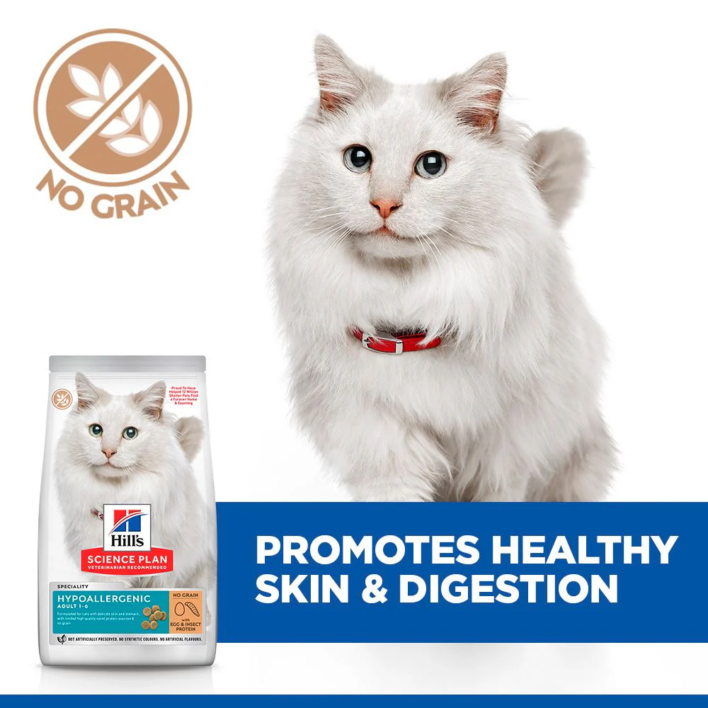 Hill's Science Plan Hypoallergenic Insect & Egg Adult Dry Cat Food - Image 4