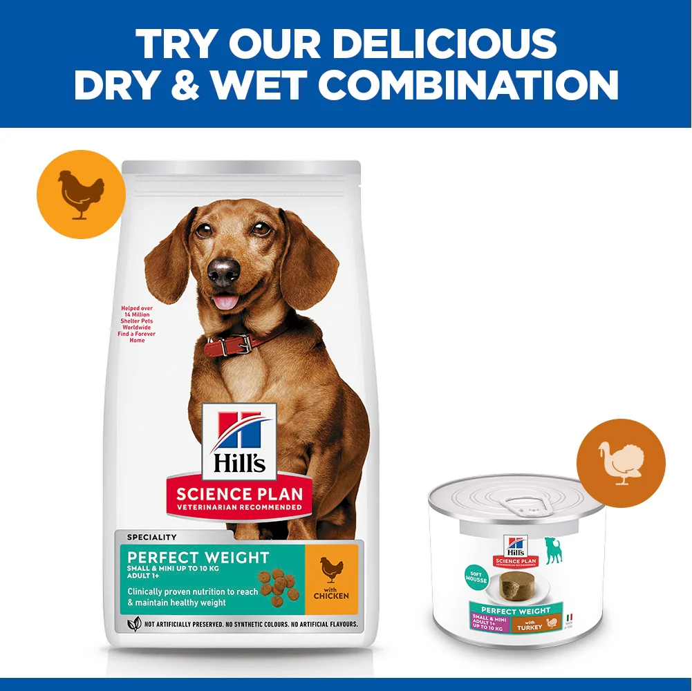 Hill's Science Plan Perfect Weight Adult Small & Mini Wet Dog Food - Turkey - Image 6