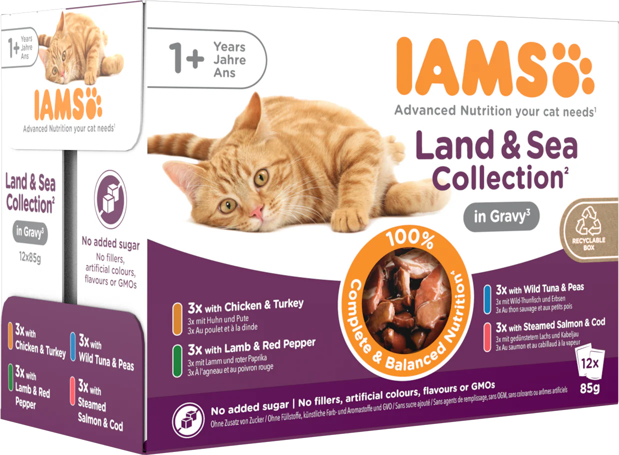 Iams Delights Adult Land & Sea Collection in Gravy Multipack - Image 4