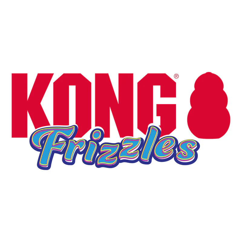 KONG Frizzle Frazzle Medium Multicolour Dog Toy - Image 4