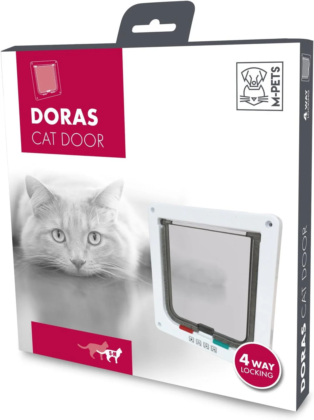 M-Pets Doras 4 Way Locking Cat Door