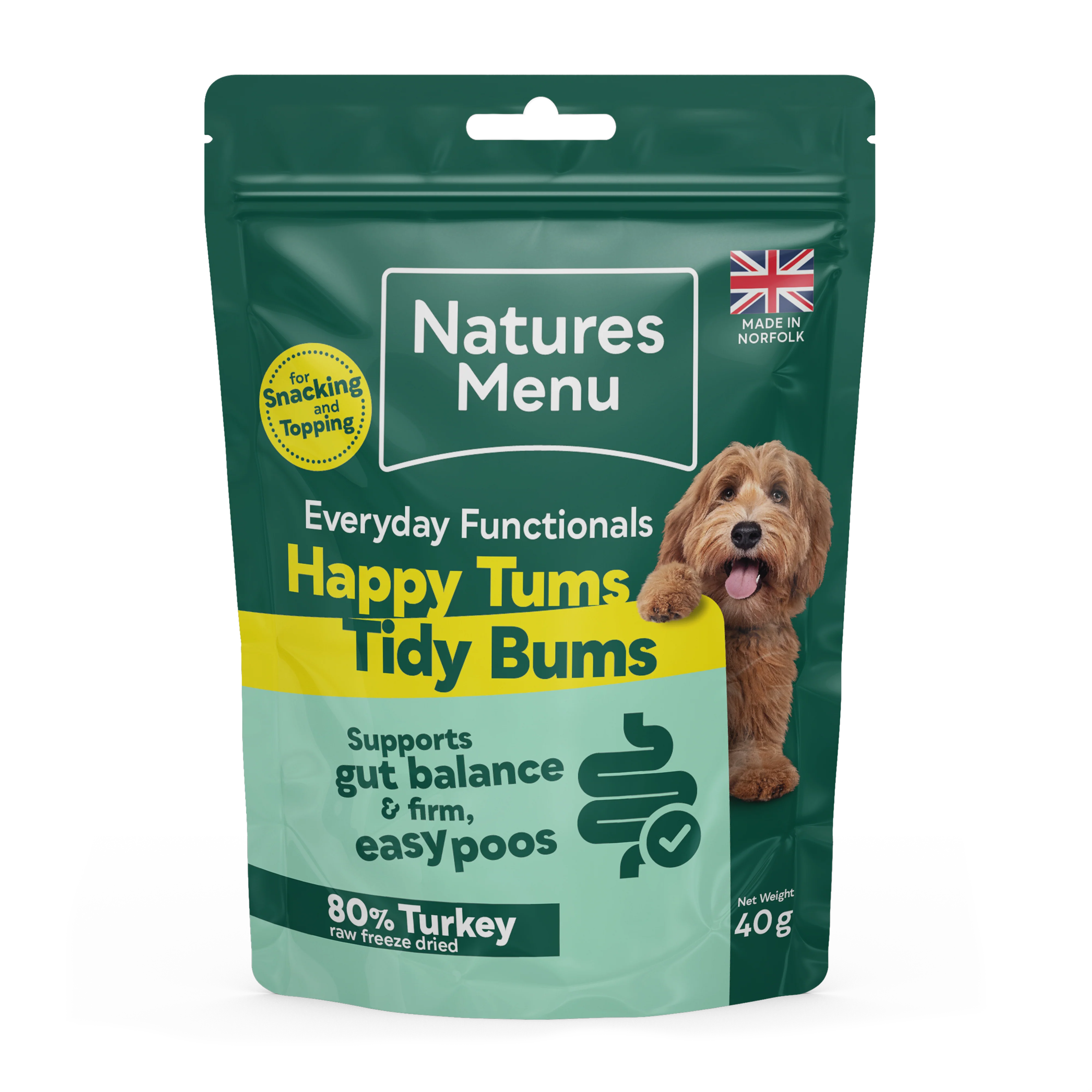 Natures Menu Freeze Dried Everyday Functionals Digestive Dog Treat - Turkey