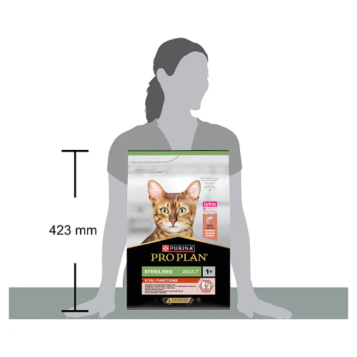 PRO PLAN Sterilised Vital Functions Salmon Dry Cat Food - Image 2