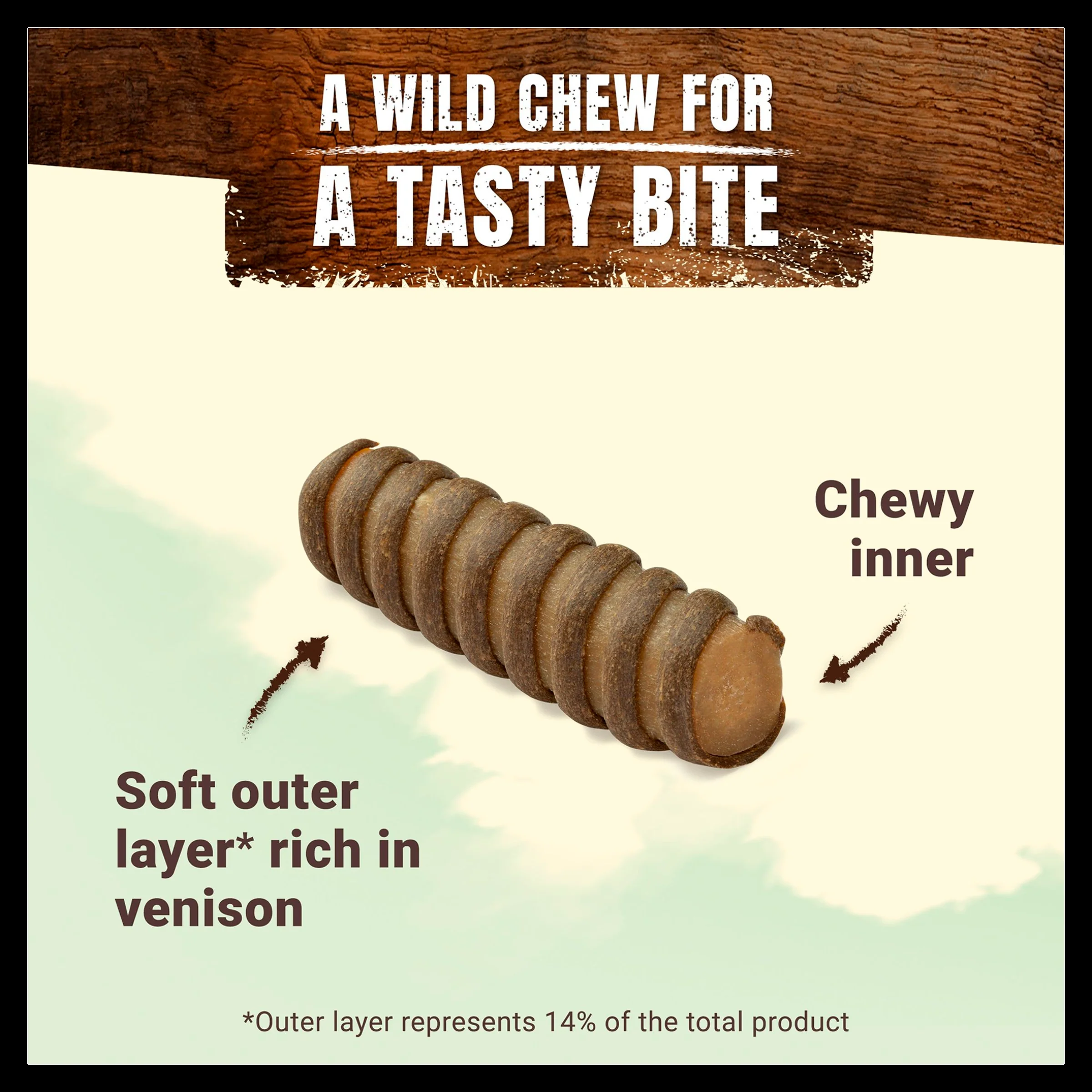 Purina Adventuros Large Adult Wild Chew Dog Treats - Venison - Image 4