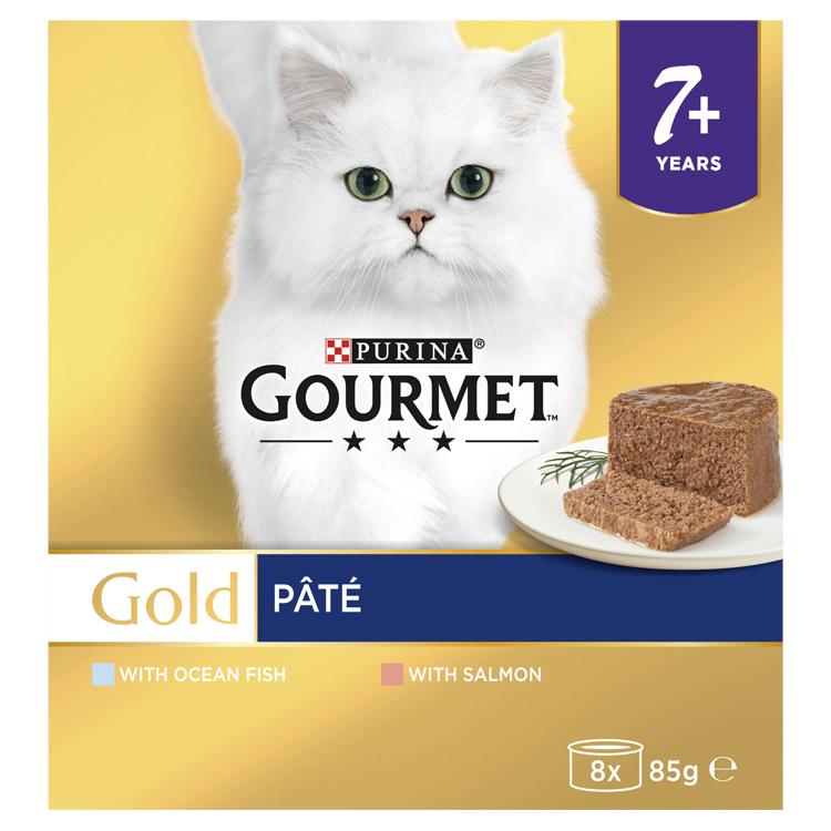 Purina Gourmet Gold Senior Pate Fish Wet Cat Food - Image 11