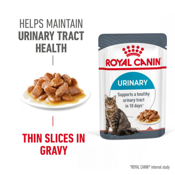 Royal Canin Feline Health Nutrition Urinary Care in Gravy Adult Wet Cat Food - Image 3