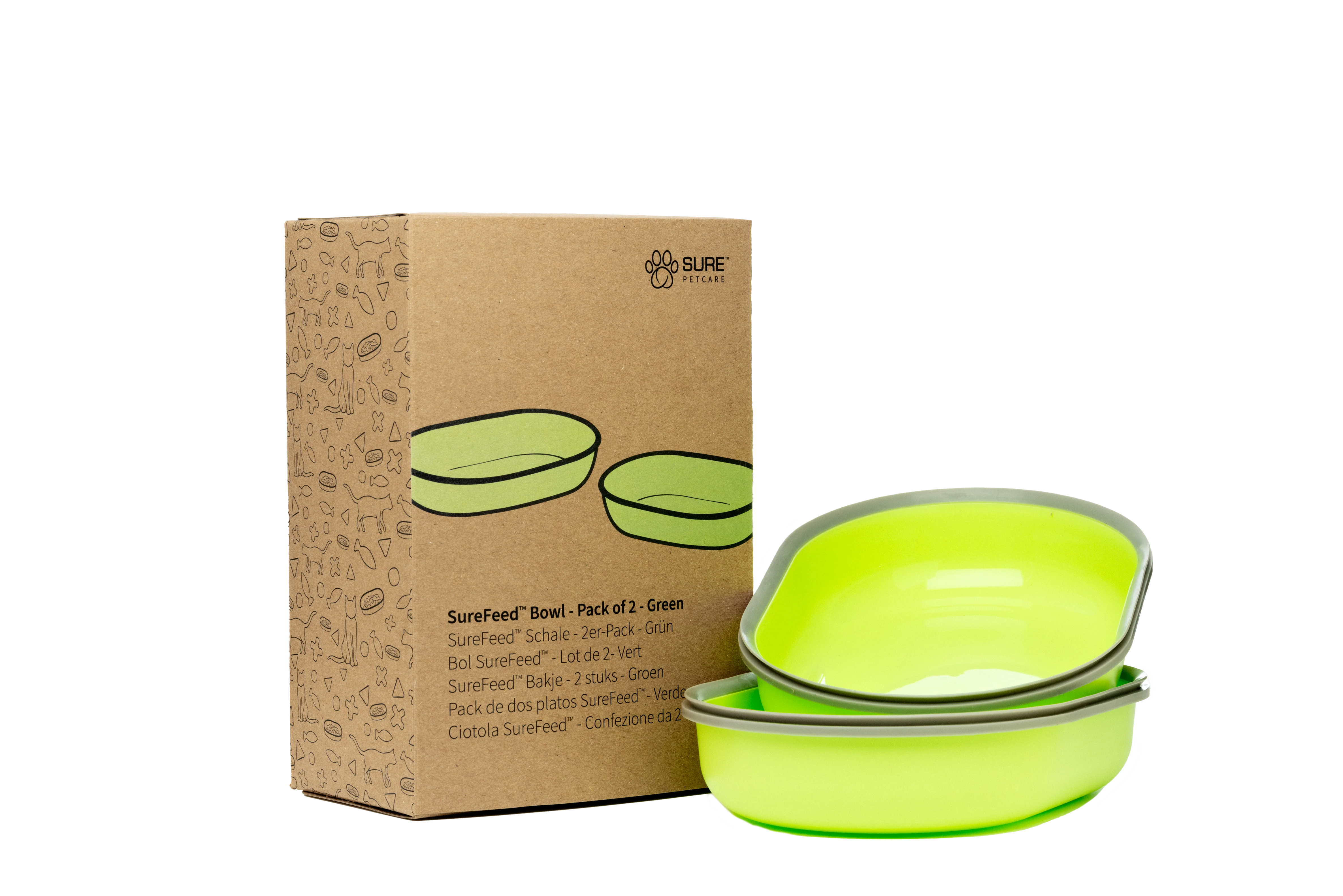 Surefeed Pet Feeder Bowl - Green
